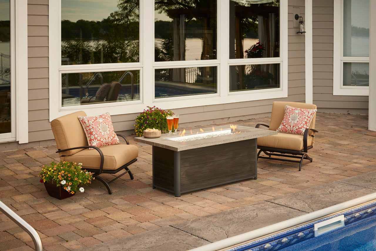 Cedar Ridge Linear Gas Fire Pit Table w/Direct Spark Ignition (NG)CR1242DSING-K