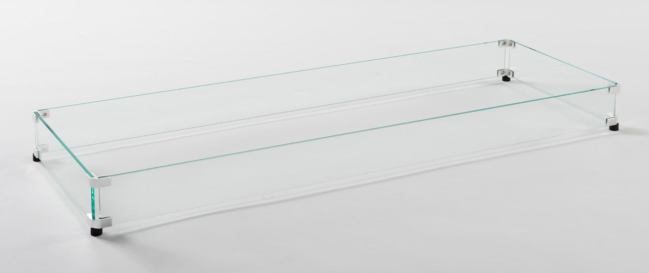 Linear Glass Wind Guard for 12" x 64" Burner: 66.3" x 15.5" x 6"GG-1264