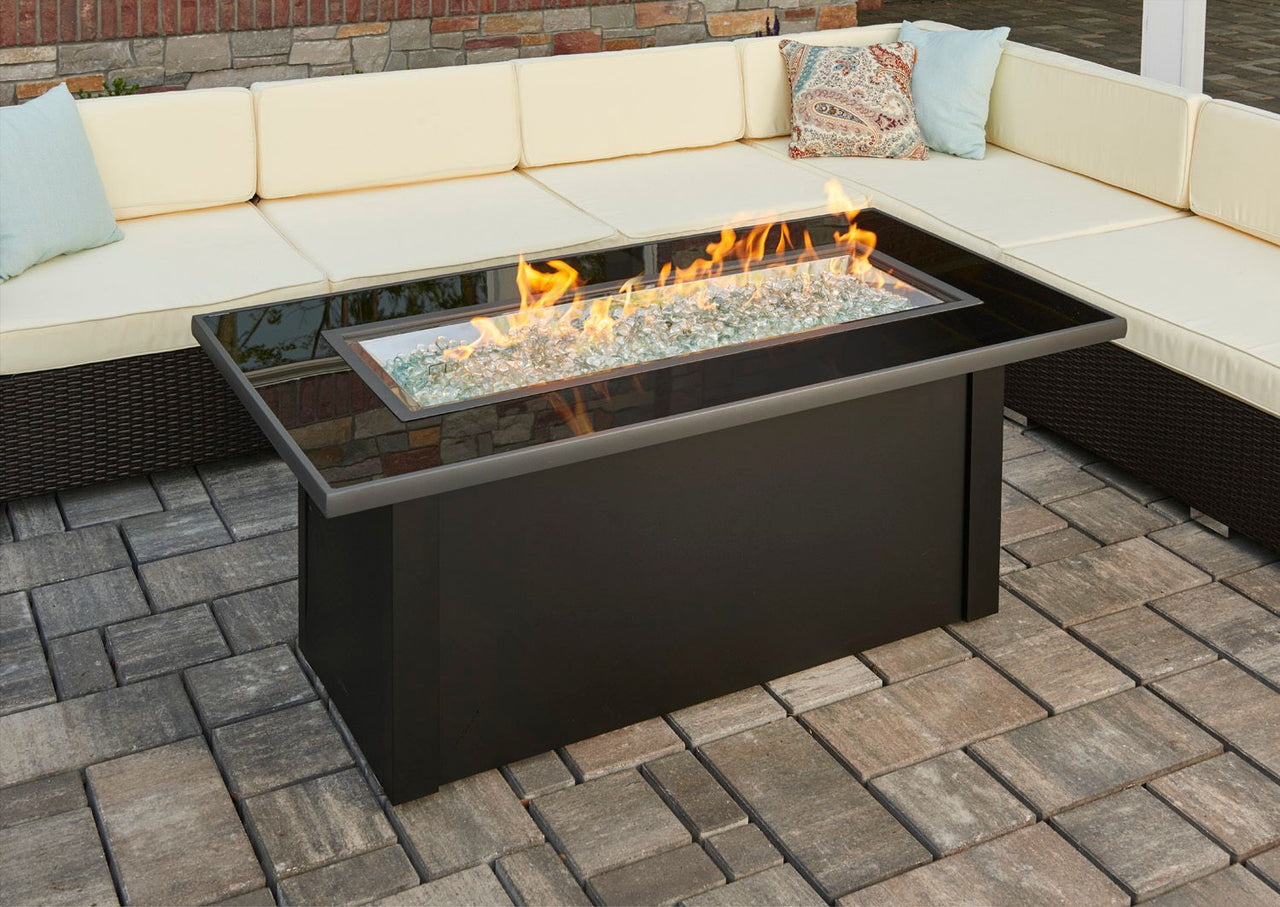 Monte Carlo Linear Gas Fire Pit Table w/Direct Spark Ignition (LP)MCR1242DSILP
