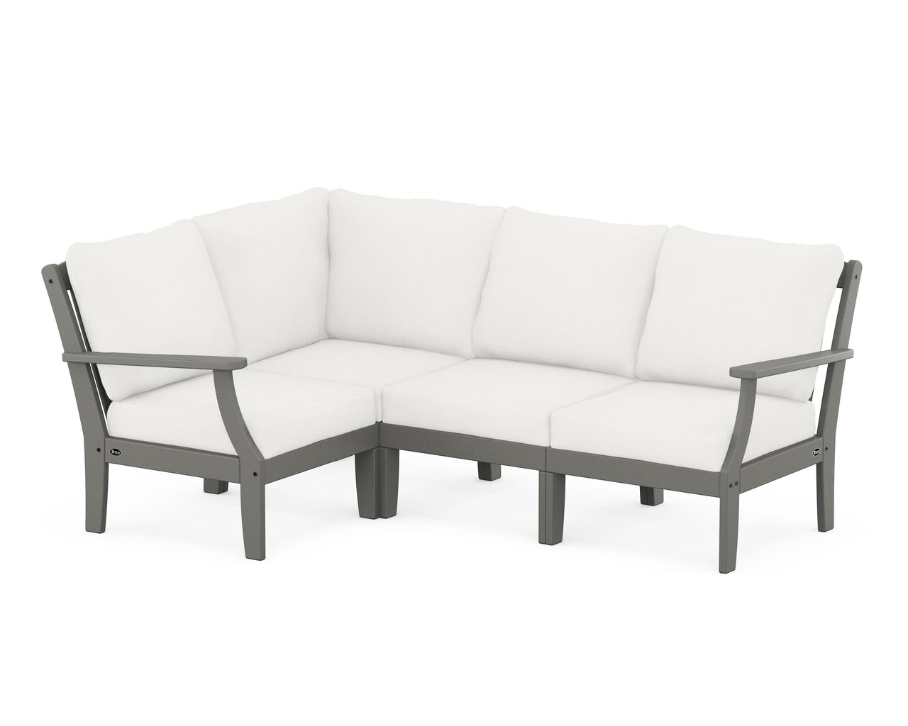 Trex Yacht Club Modular 4-Piece Deep Seating Set - Sand Castle
