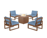 Thumbnail for Trex Eastport Modular 5-Piece Deep Seating Set with Yacht Club Fire Pit Table