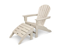 Thumbnail for Trex Yacht Club Shellback 2-Piece Adirondack Seating Set - Sand Castle