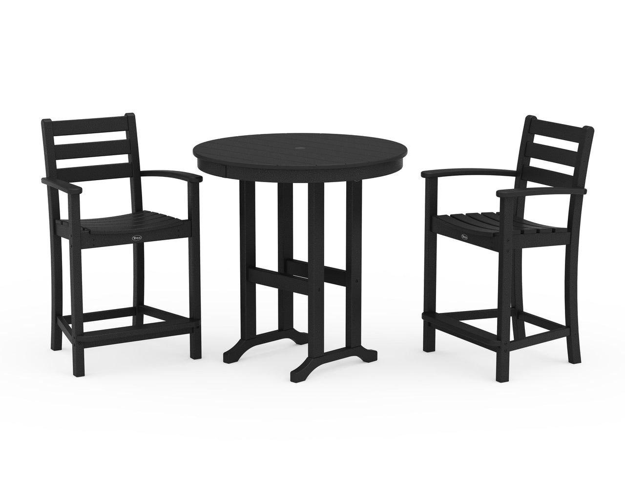 Trex Monterey Bay 3-Piece Arm Chair Counter Set
