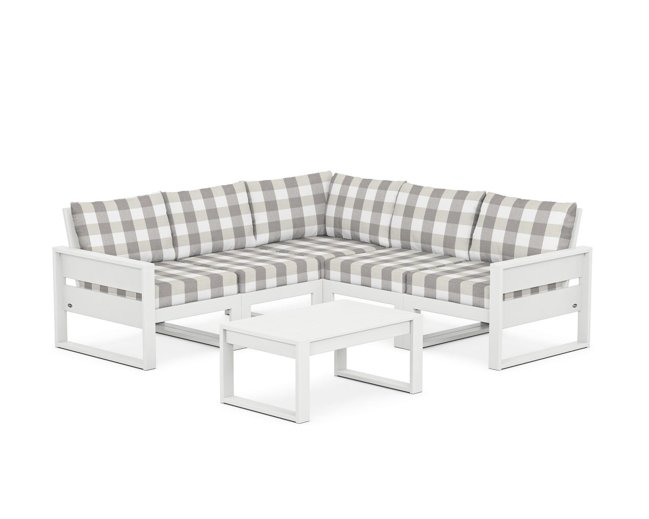 Trex Eastport 6-Piece Deep Seating Sectional + Coffee Table Set