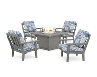 Thumbnail for Trex Cape Cod 5-Piece Deep Seating Set with Fire Pit Table