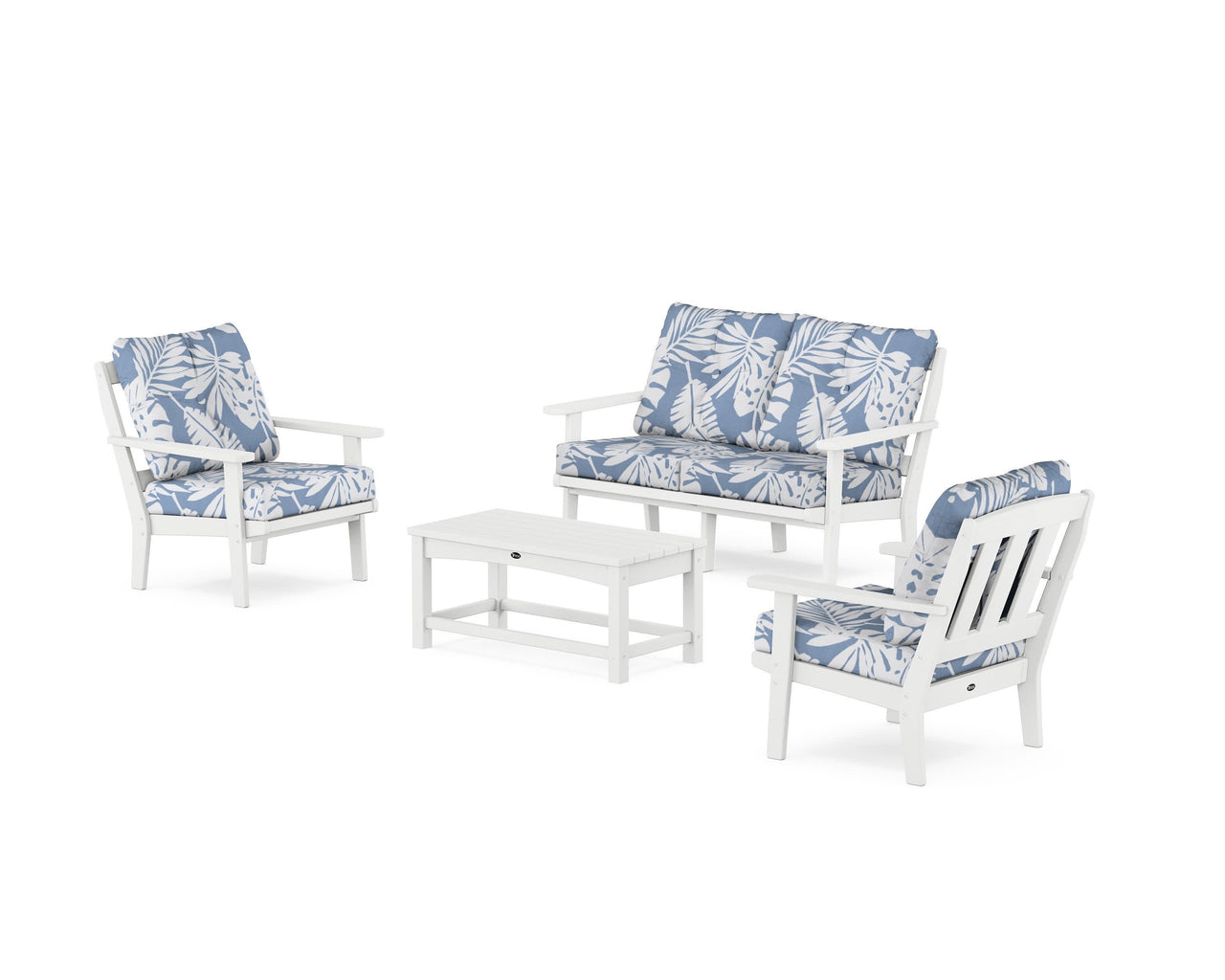 Trex Cape Cod 4-Piece Deep Seating Set with Loveseat