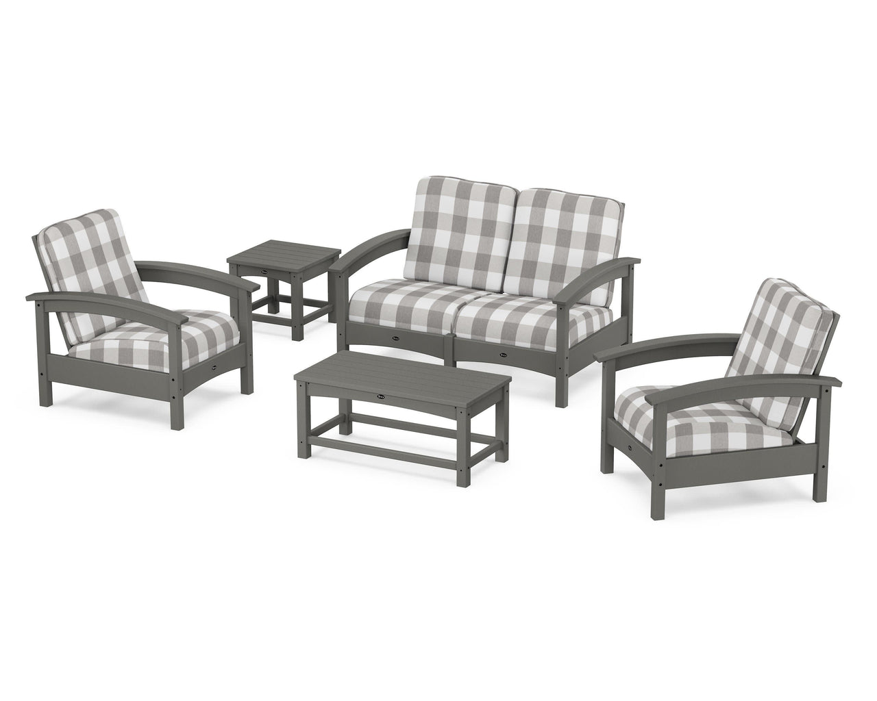 Trex Rockport Club 6-Piece Deep Seating Conversation Set