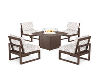 Thumbnail for Trex Eastport Modular 5-Piece Deep Seating Set with Yacht Club Fire Pit Table