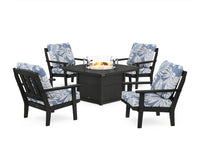Thumbnail for Trex Cape Cod 5-Piece Deep Seating Set with Fire Pit Table