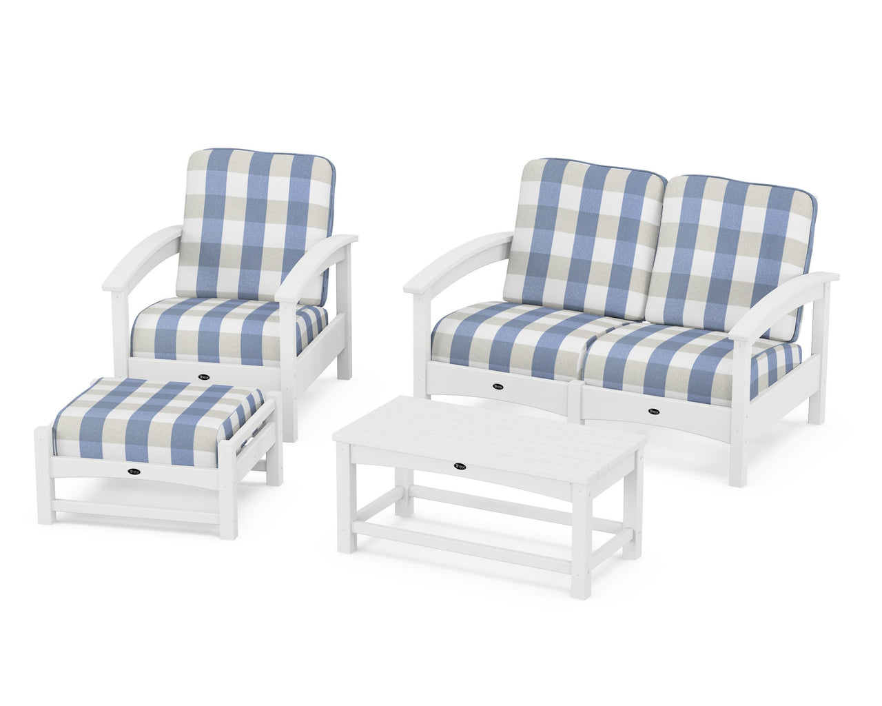 Trex Rockport 4-Piece Deep Seating Conversation Group