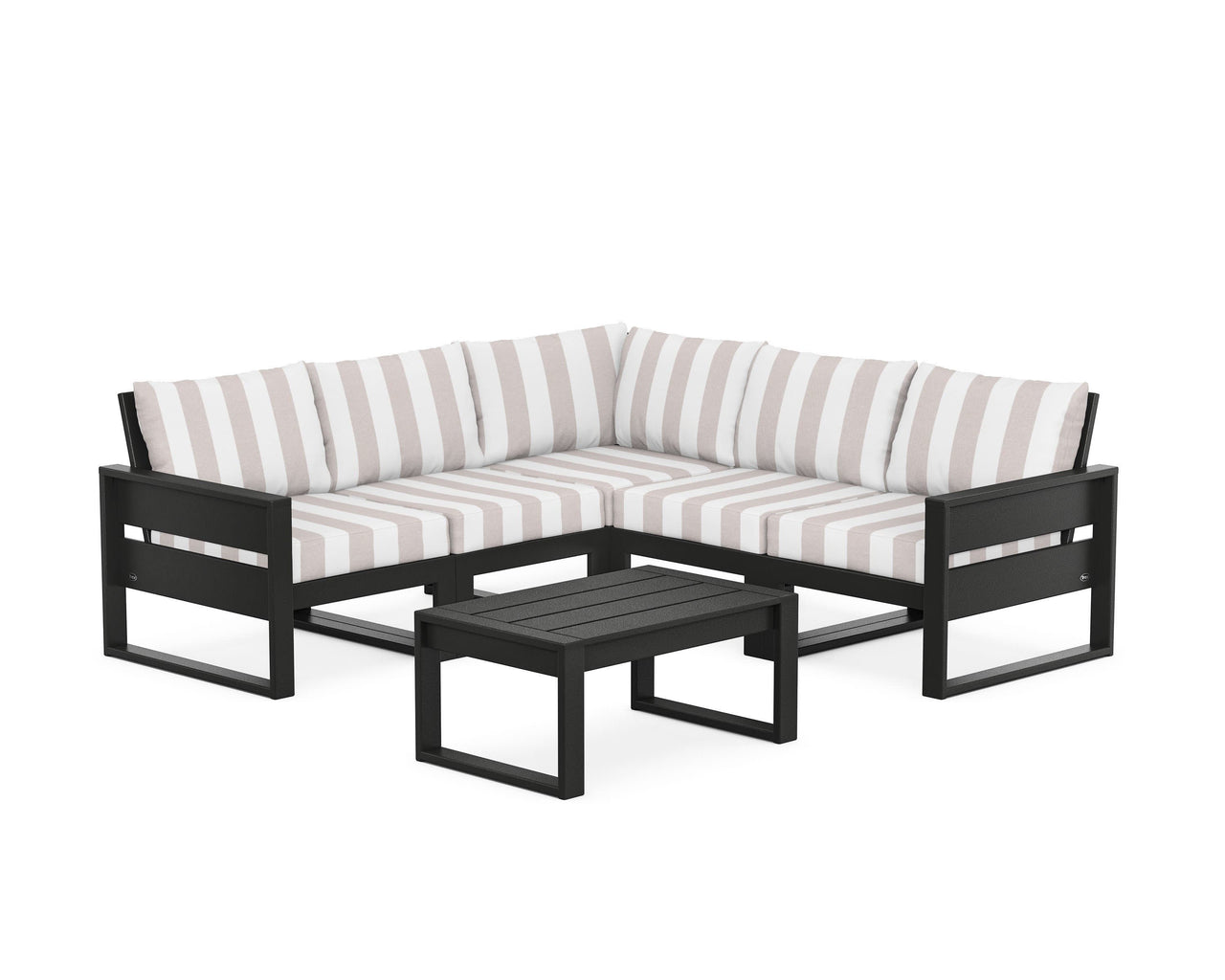 Trex Eastport 6-Piece Deep Seating Sectional + Coffee Table Set