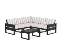 Thumbnail for Trex Eastport 6-Piece Deep Seating Sectional + Coffee Table Set