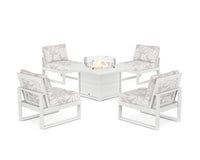 Thumbnail for Trex Eastport Modular 5-Piece Deep Seating Set with Square Fire Pit Table