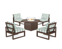 Thumbnail for Trex Eastport Modular 5-Piece Deep Seating Set with Round Fire Pit Table