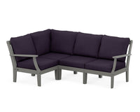 Thumbnail for Trex Yacht Club Modular 4-Piece Deep Seating Set