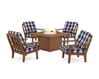 Thumbnail for Trex Cape Cod 5-Piece Deep Seating Set with Fire Pit Table