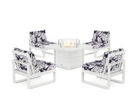 Thumbnail for Trex Eastport Modular 5-Piece Deep Seating Set with Yacht Club Fire Pit Table