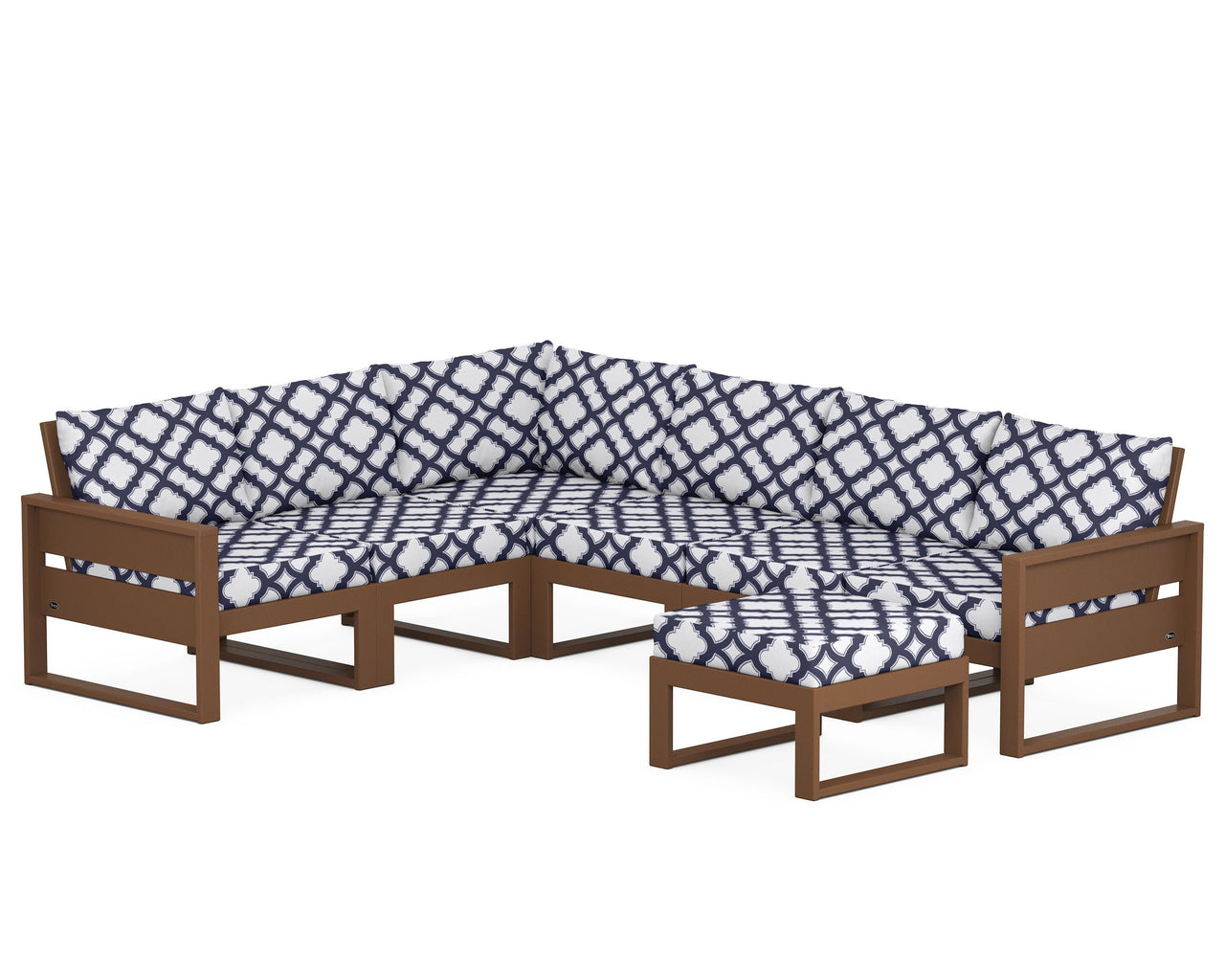 Trex Eastport 6-Piece Sectional with Ottoman