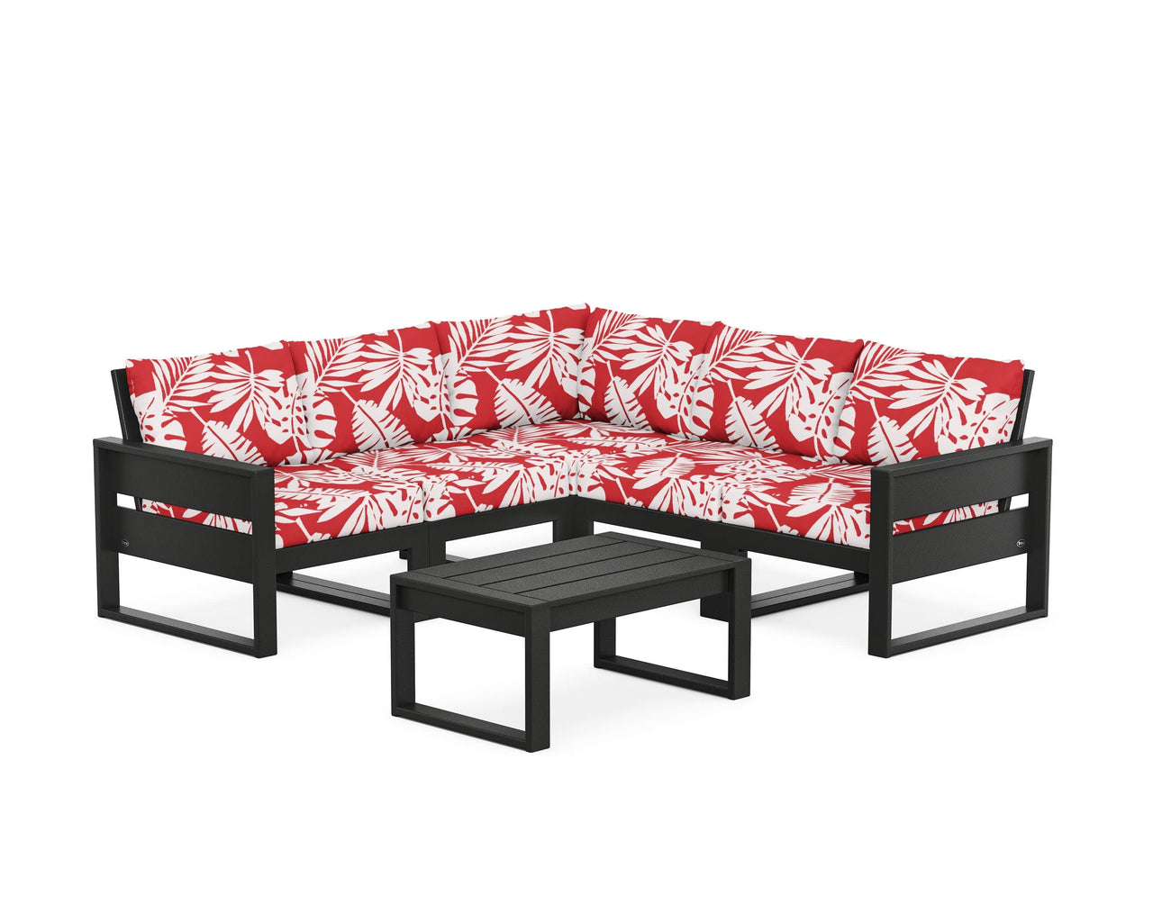 Trex Eastport 6-Piece Deep Seating Sectional + Coffee Table Set