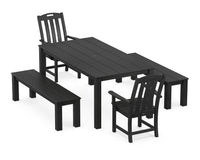 Thumbnail for Trex Yacht Club 5-Piece Parsons Dining Set with Benches