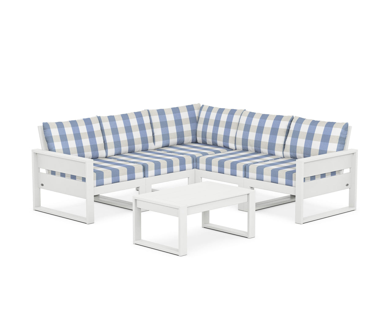 Trex Eastport 6-Piece Deep Seating Sectional + Coffee Table Set