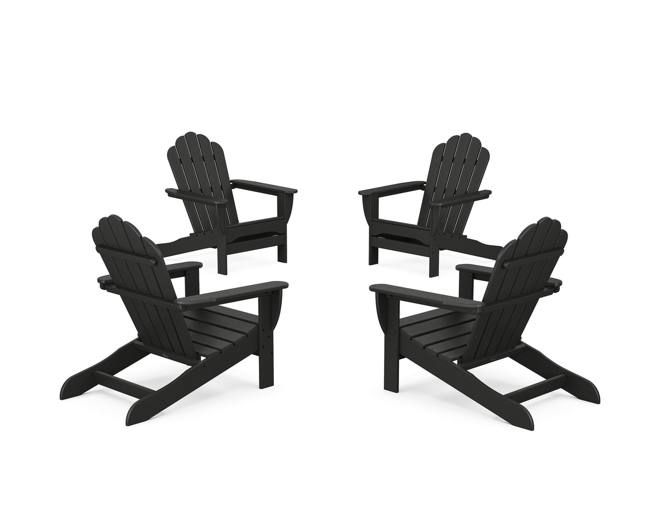 Trex 4-Piece Monterey Bay Oversized Adirondack Chair Conversation Set