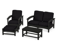 Thumbnail for Trex Rockport 4-Piece Deep Seating Conversation Group