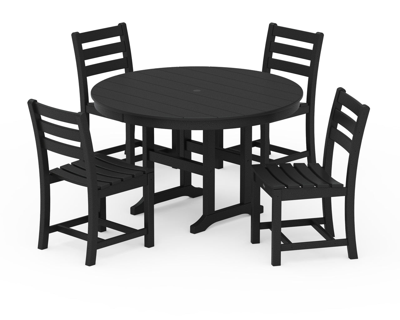Trex Monterey Bay 5-Piece Round Side Chair Dining Set
