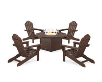 Thumbnail for Trex 5-Piece Monterey Bay Adirondack Conversation Set with Fire Pit Table