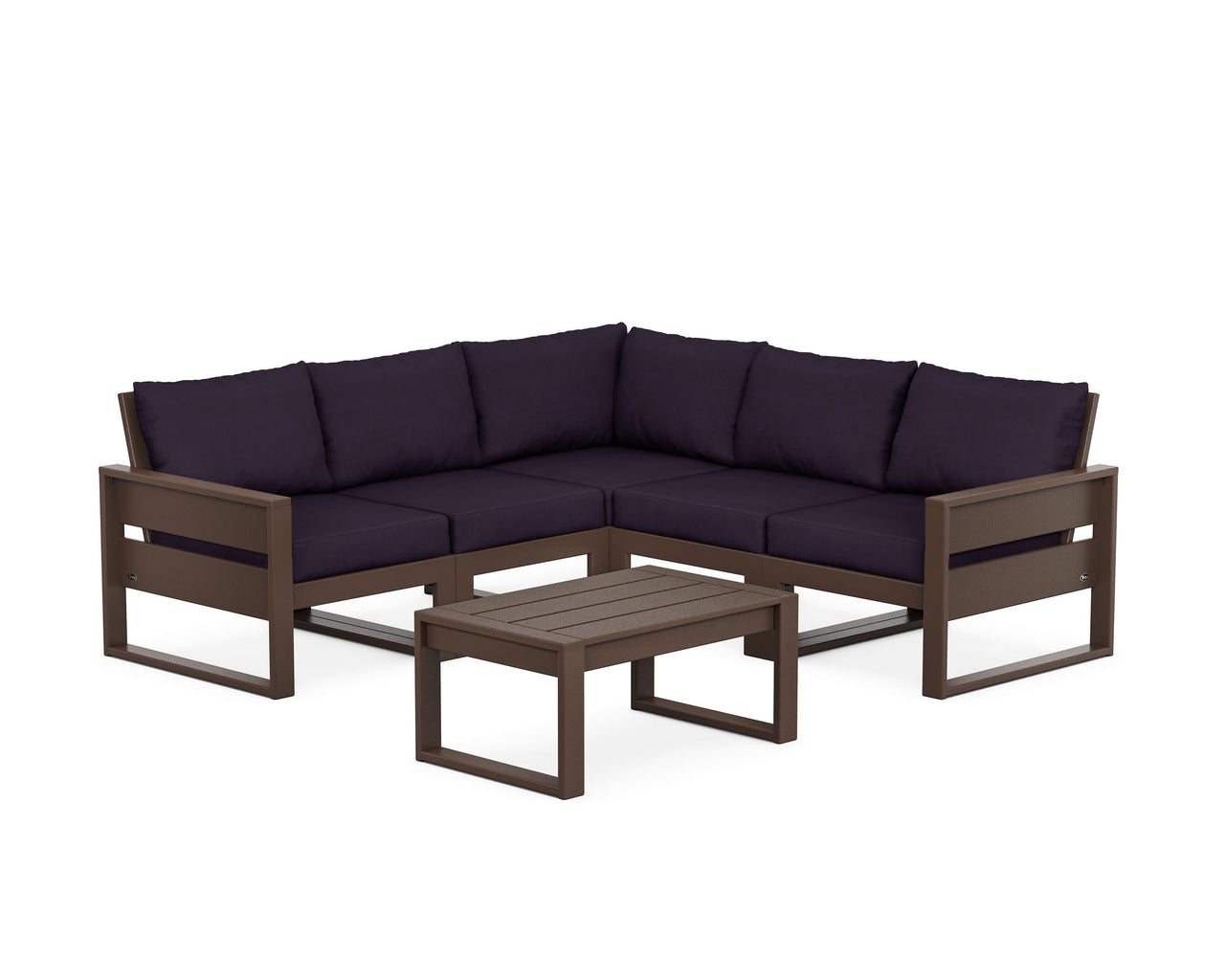 Trex Eastport 6-Piece Deep Seating Sectional + Coffee Table Set