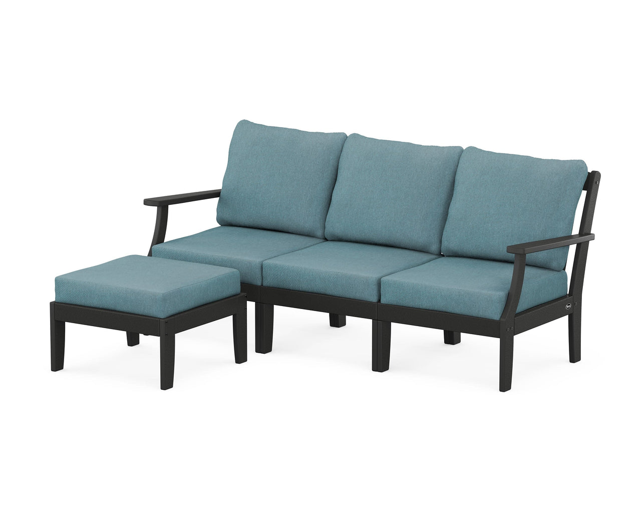 Trex Yacht Club Modular 4-Piece Deep Seating Set with Ottoman