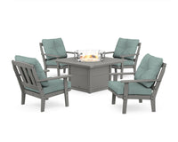 Thumbnail for Trex Cape Cod 5-Piece Deep Seating Set with Fire Pit Table