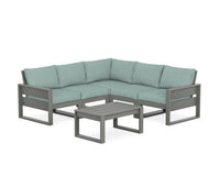 Thumbnail for Trex Eastport 6-Piece Deep Seating Sectional + Coffee Table Set