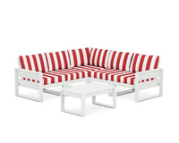 Thumbnail for Trex Eastport 6-Piece Deep Seating Sectional + Coffee Table Set