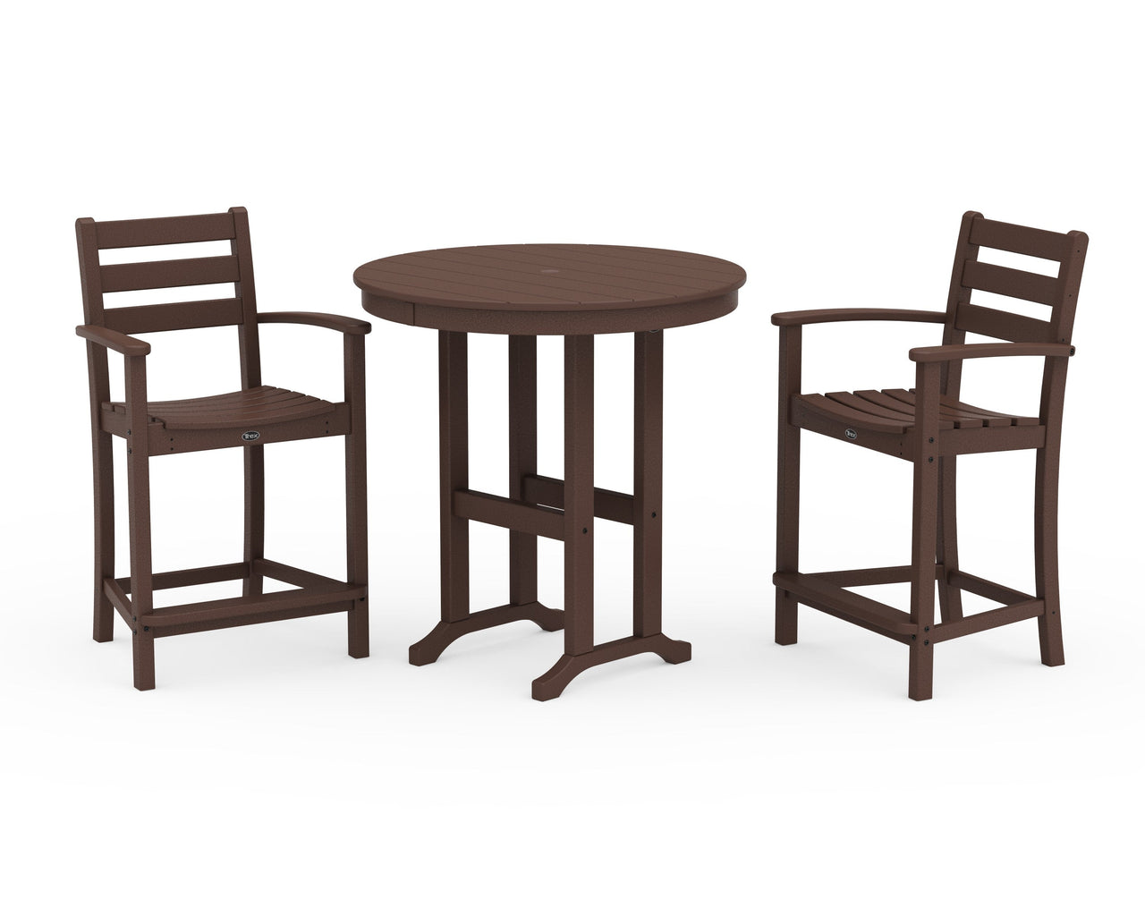 Trex Monterey Bay 3-Piece Arm Chair Counter Set