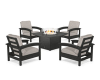 Thumbnail for Trex Rockport 5-Piece Deep Seating Set with Square Fire Pit Table