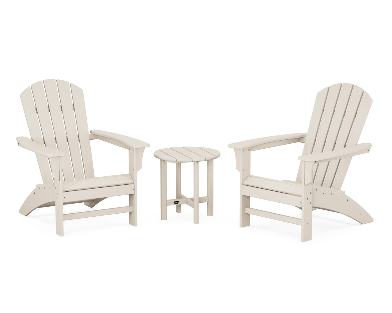 Trex Yacht Club 3-Piece Adirondack Set - Sand Castle
