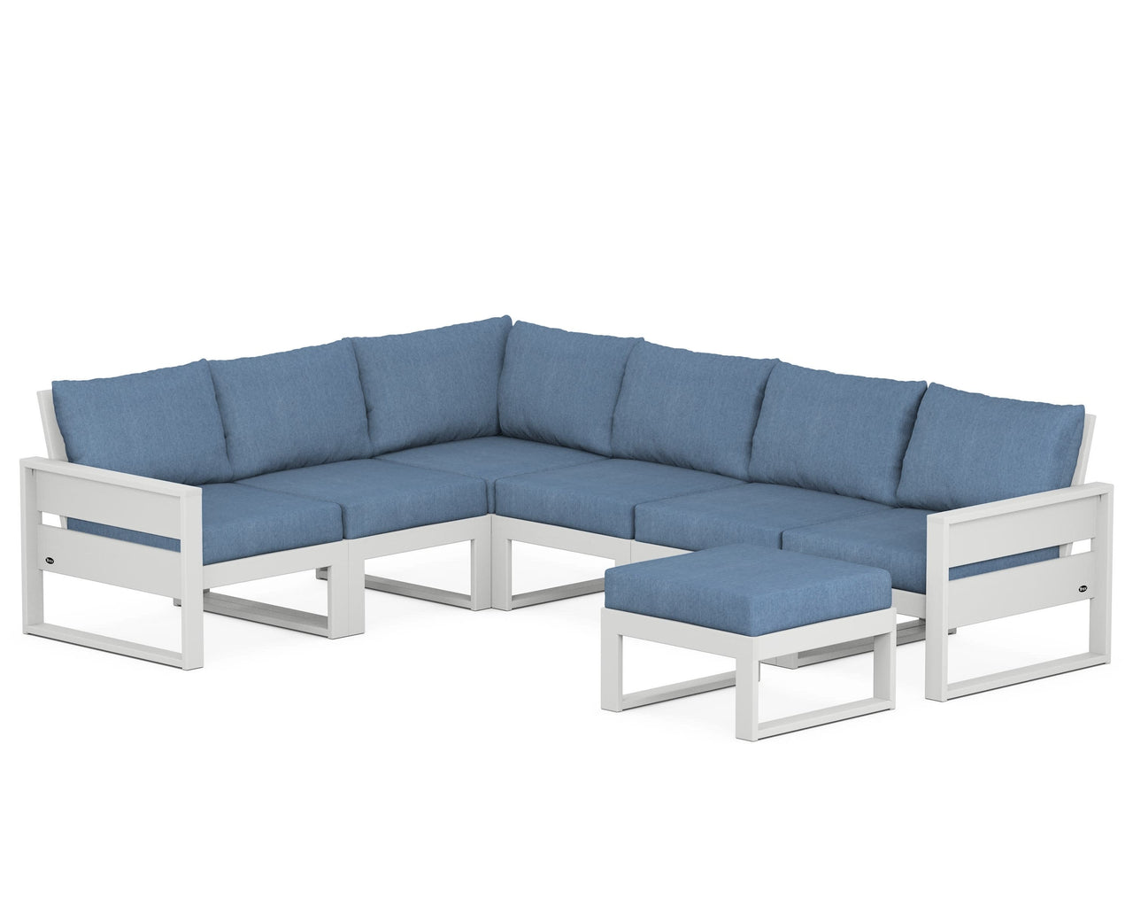 Trex Eastport 6-Piece Sectional with Ottoman