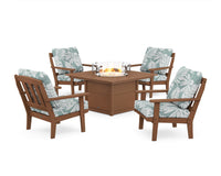 Thumbnail for Trex Cape Cod 5-Piece Deep Seating Set with Fire Pit Table