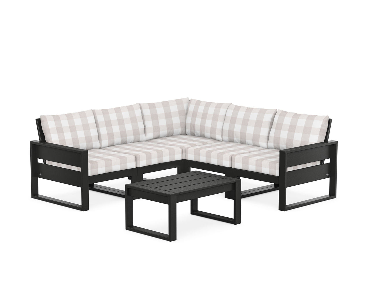 Trex Eastport 6-Piece Deep Seating Sectional + Coffee Table Set