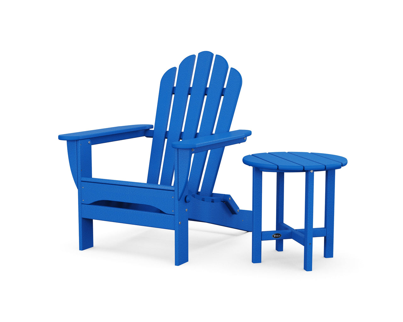 Trex Monterey Bay Folding Adirondack Chair with Side Table