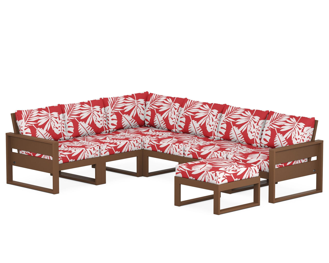Trex Eastport 6-Piece Sectional with Ottoman