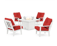 Thumbnail for Trex Cape Cod 5-Piece Deep Seating Set with Fire Pit Table