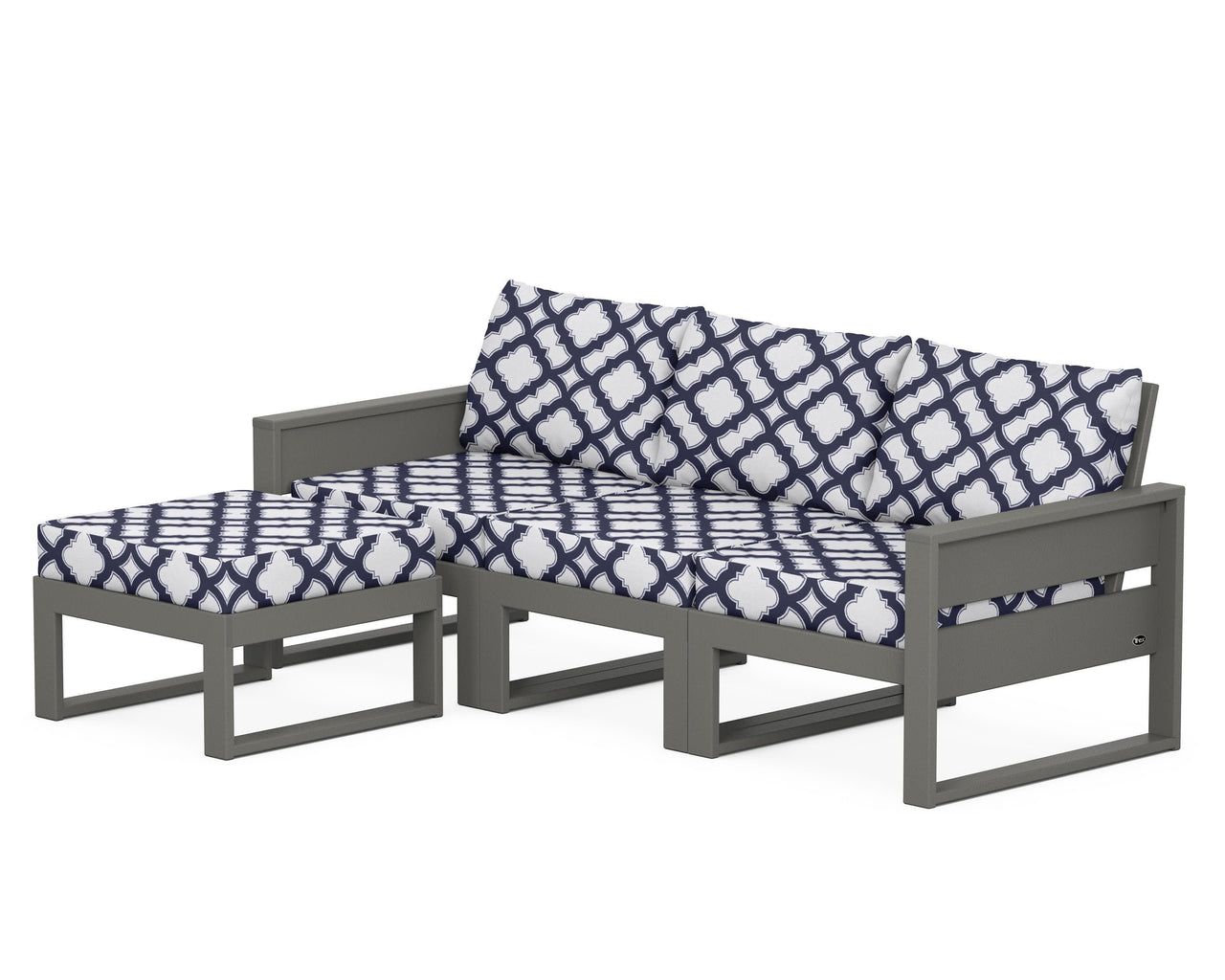 Trex Eastport 4- Piece Sectional with Ottoman