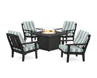 Thumbnail for Trex Cape Cod 5-Piece Deep Seating Set with Fire Pit Table