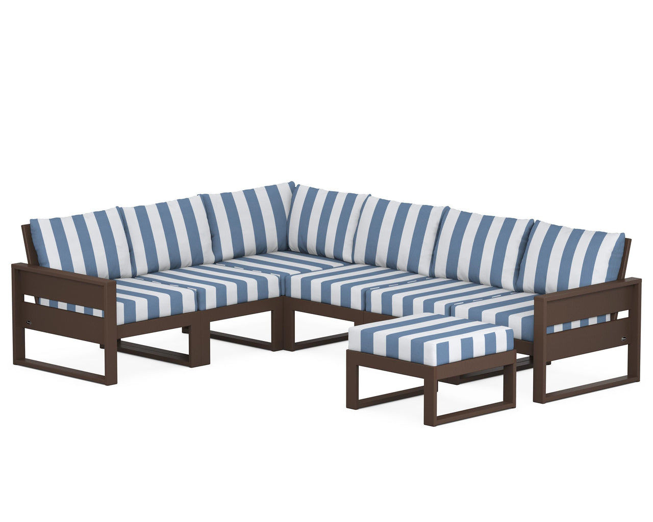 Trex Eastport 6-Piece Sectional with Ottoman
