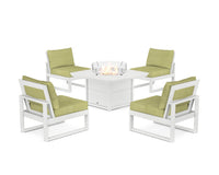 Thumbnail for Trex Eastport Modular 5-Piece Deep Seating Set with Yacht Club Fire Pit Table
