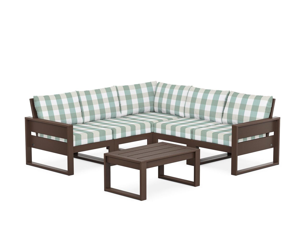 Trex Eastport 6-Piece Deep Seating Sectional + Coffee Table Set