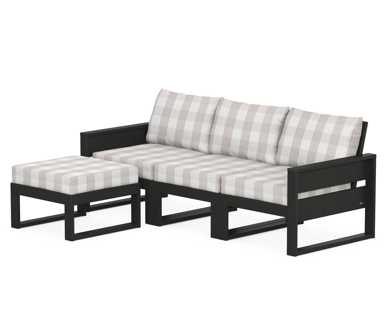 Trex Eastport 4- Piece Sectional with Ottoman