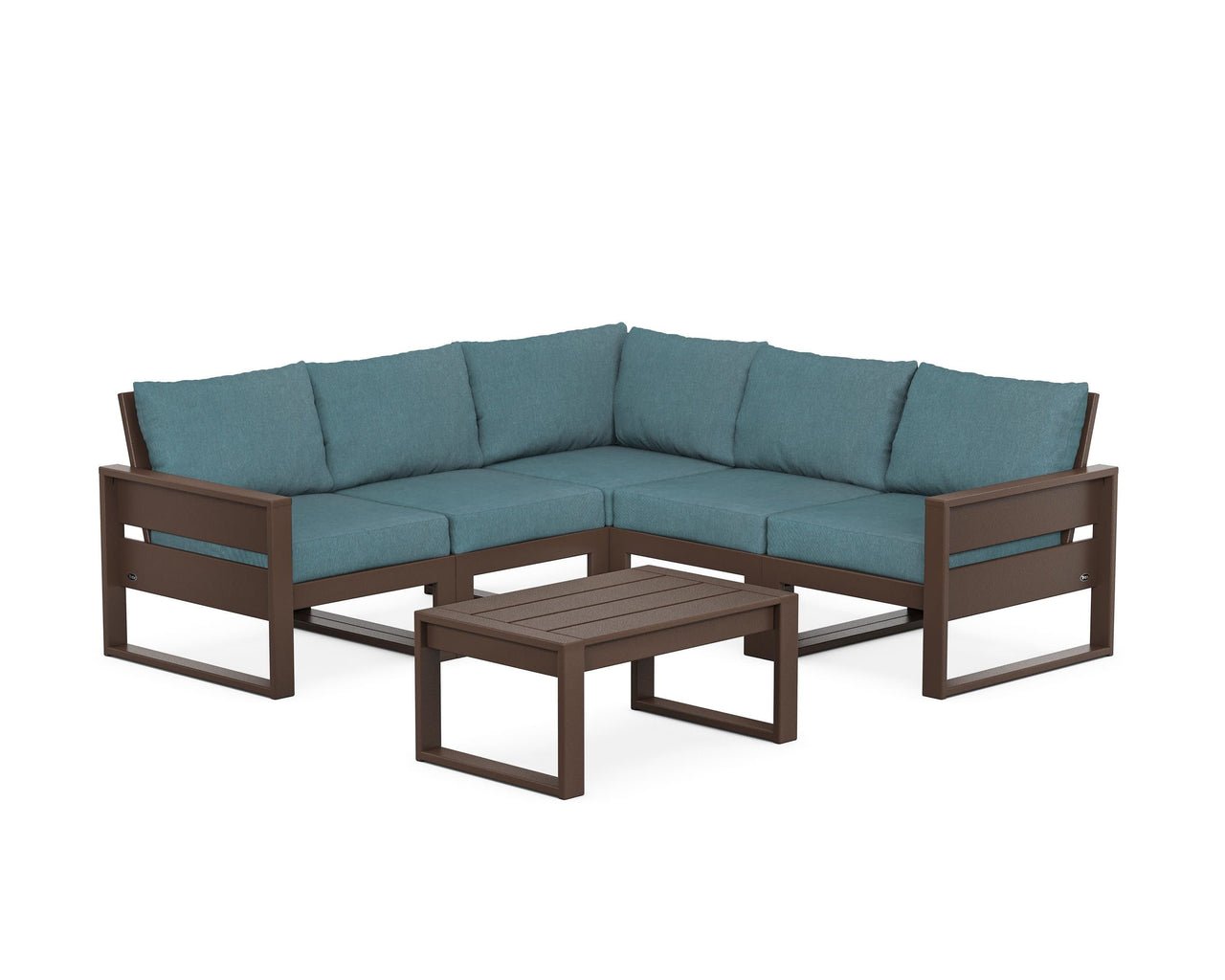 Trex Eastport 6-Piece Deep Seating Sectional + Coffee Table Set